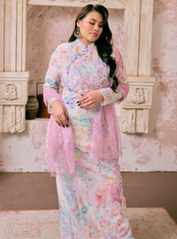Sulam Yuri Mandarin Oriental Kurung - Lilac Pink
