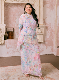Sulam Yuri Mandarin Oriental Kurung - Lilac Pink