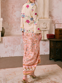 Manis Mawar Kebaya Top Only - Champagne