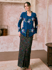 Manis Mawar Kebaya Top Only - Teal