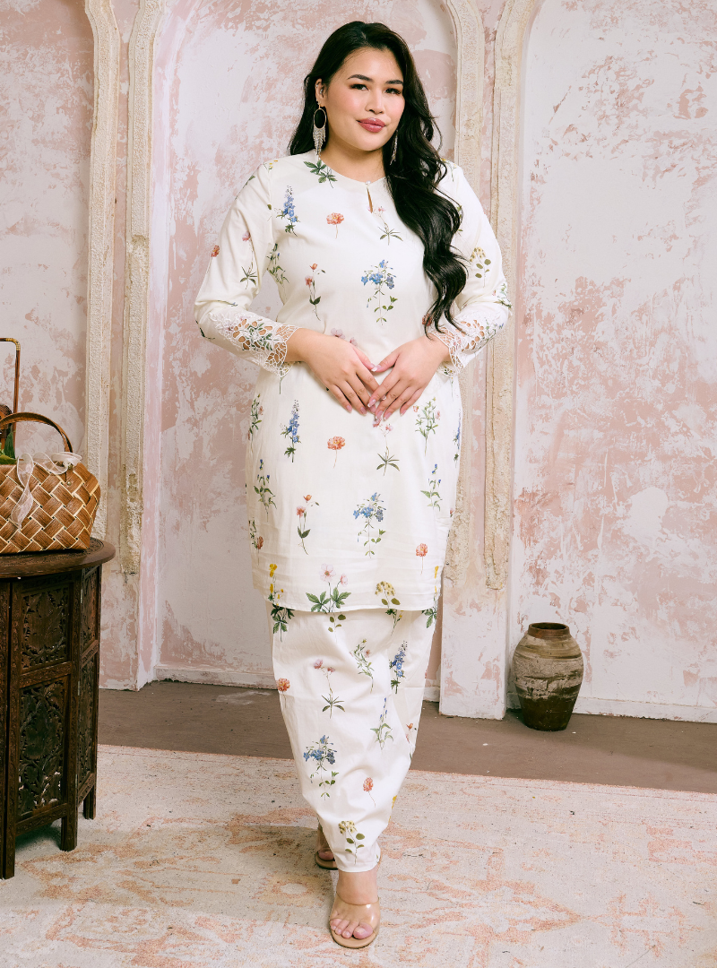 Santun Mia Kurung Pahang - Sand