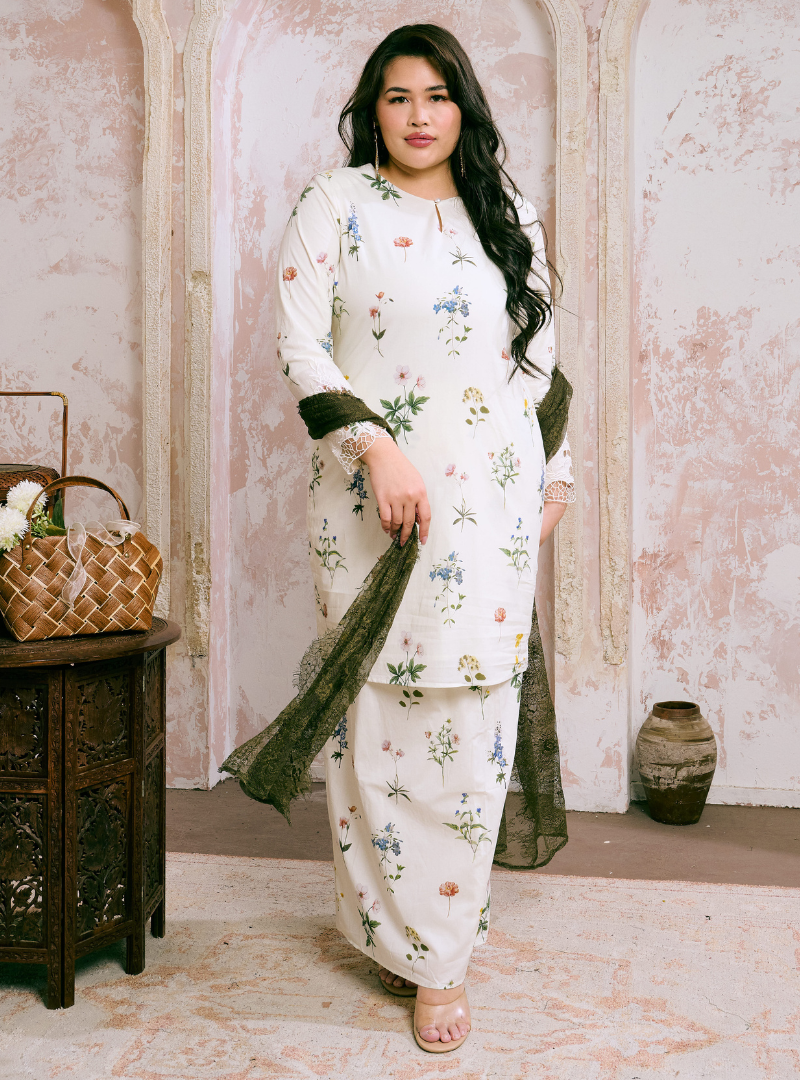 Santun Mia Kurung Pahang - Sand