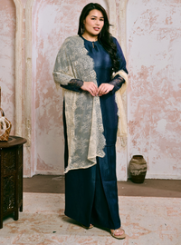 Manis Sofea Kurung Pahang - Midnight Blue