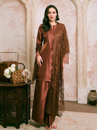 Manis Sofea Kurung Pahang - Rich Brown