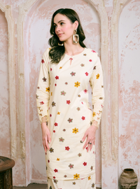 Santun Mia Kurung Pahang - Vera Flower