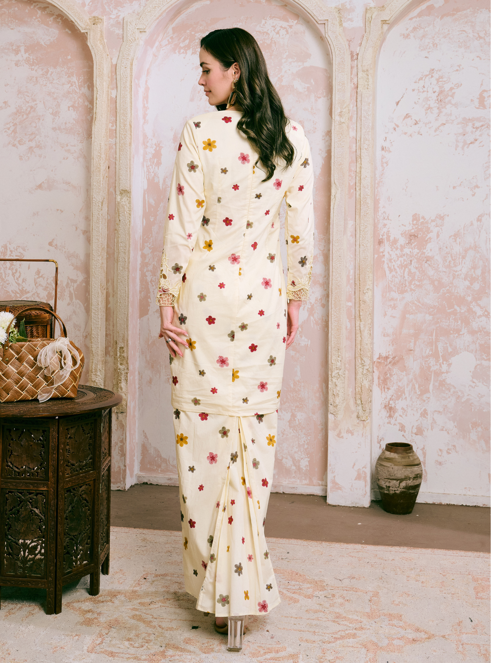 Santun Mia Kurung Pahang - Vera Flower
