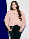 Zahara Gingham Doll Top Only - Cinnamon